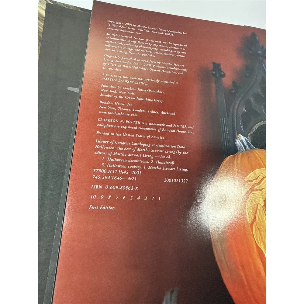 VTG Halloween The Best of Martha Stewart Living Hardcover 2001 First Edition